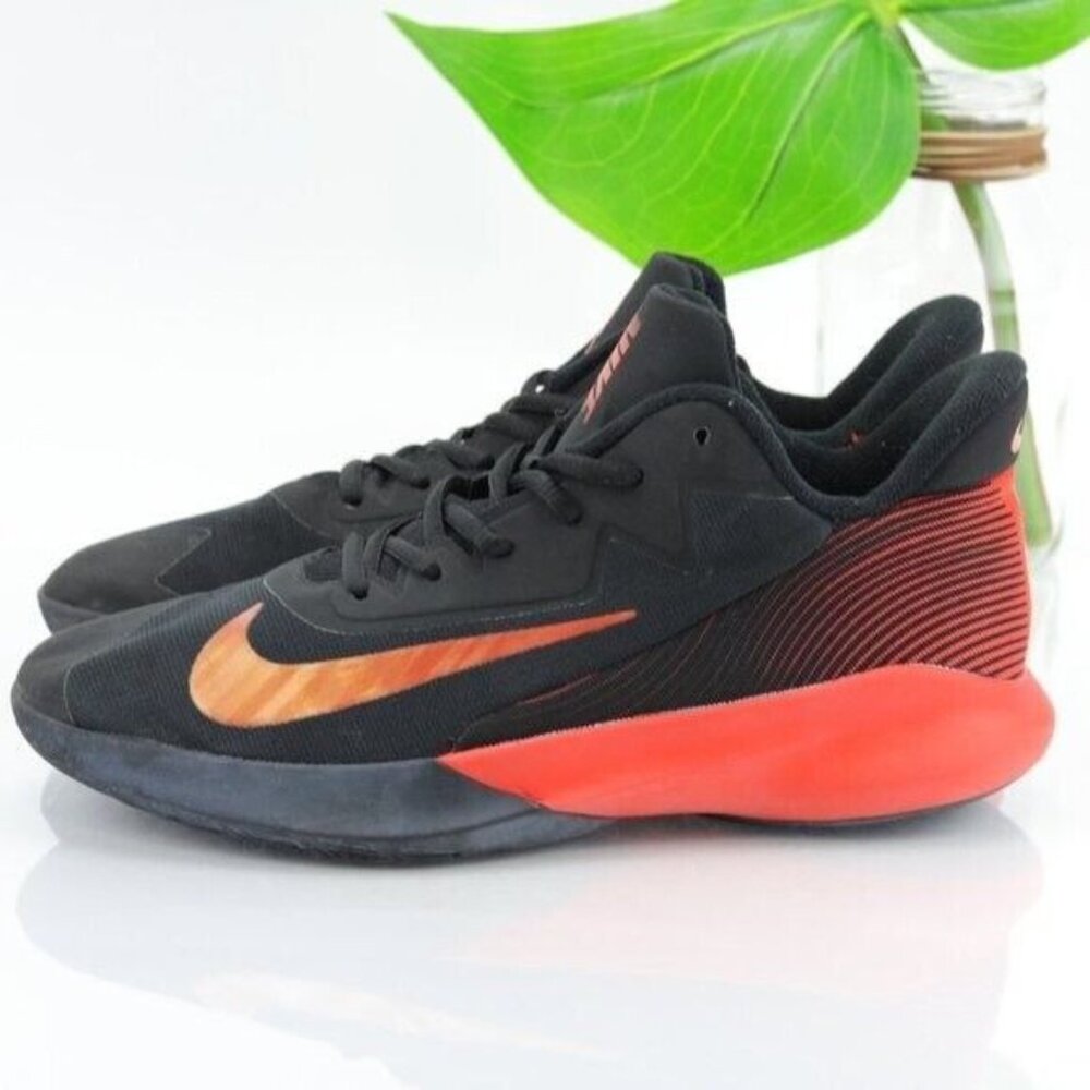 Nike Precision4 Sneaker Men's Size 8 Black Camellia Chile Red Basketball Shoe - Picture 4 of 12
